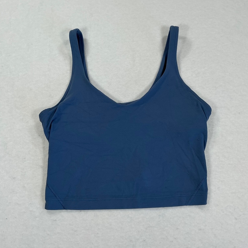 Lululemon Align Tank Top Blue Nulu Yoga Camisole Size 6 LW1CWBS